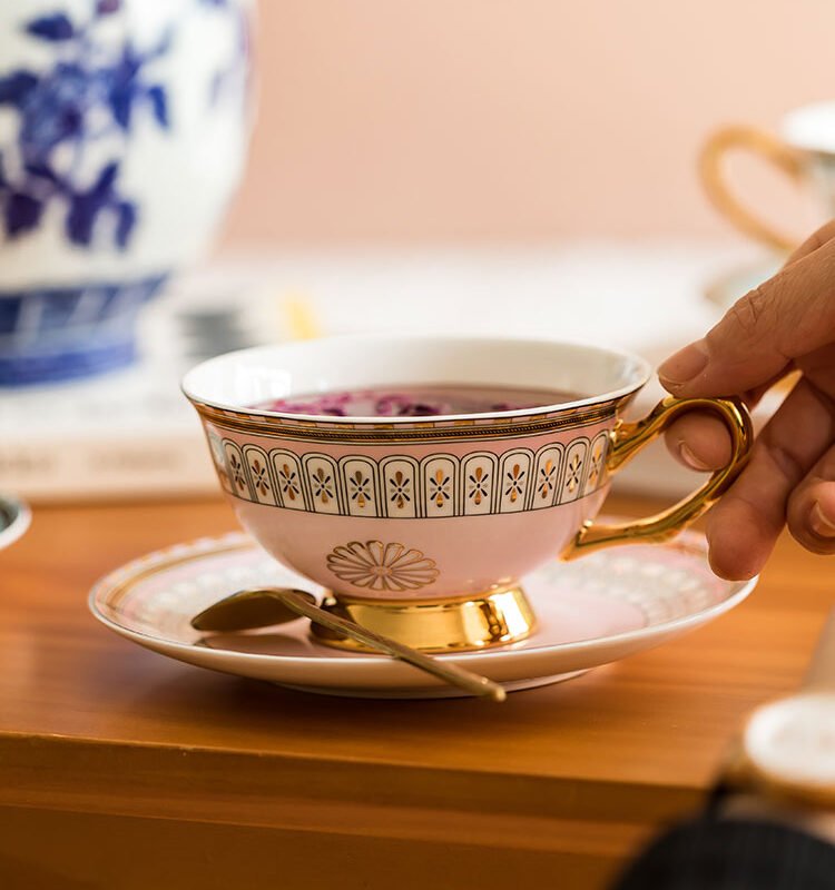 Sicilian Luxury Elegant Ceramic Coffee Cup Set